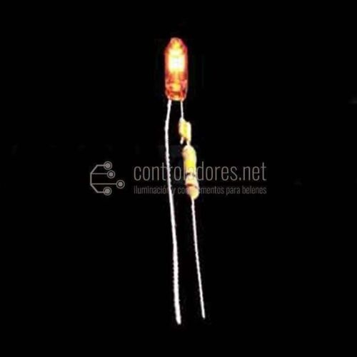 RED neon lamp 3mm-220V (5 units)