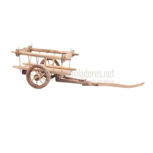 Carro de madera de 10 cm. + 8 cm. pretil