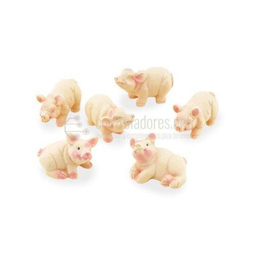 Group 6 piglets of 3cm