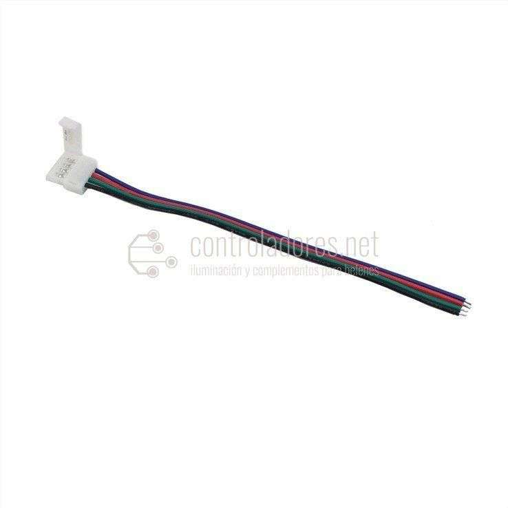 Conexión hembra-cable para tira LED RGB