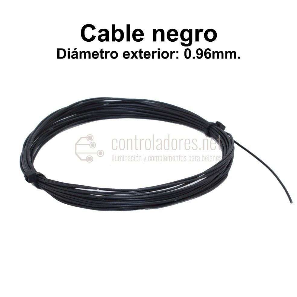 Rollo 5 metros cable NEGRO 0.07mm2