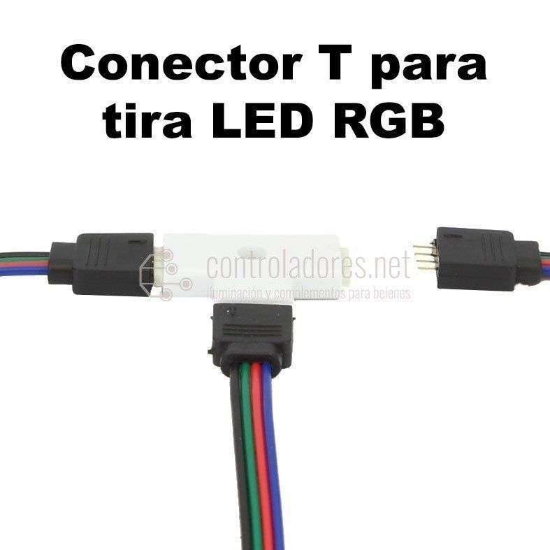 Conector T para tira RGB