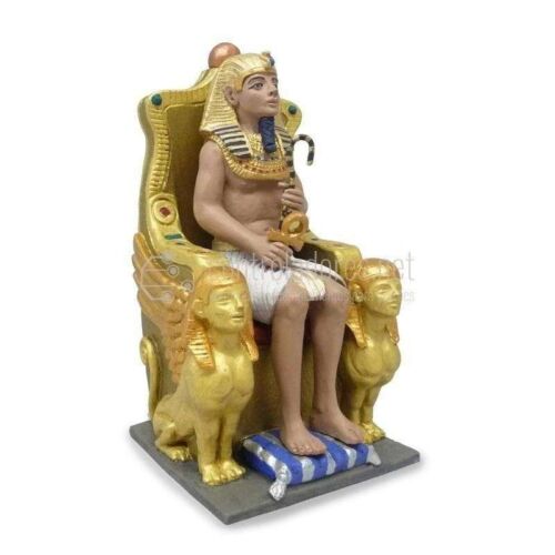Egyptian pharaoh with throne