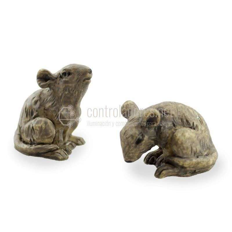 Grandi topi in resina marrone (2 unità)