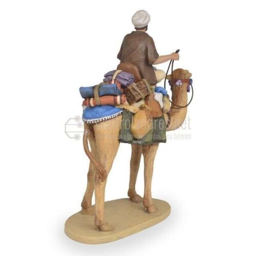 Shepherd on camel with cargo