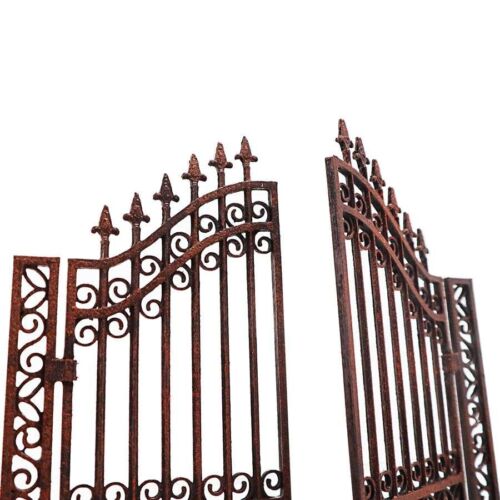 Puerta cancela medieval con marco