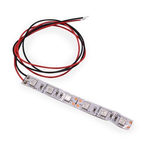 Tira LED (10cm) AMARILLO  1.44W con cable. 12V c.c. - 0.12A