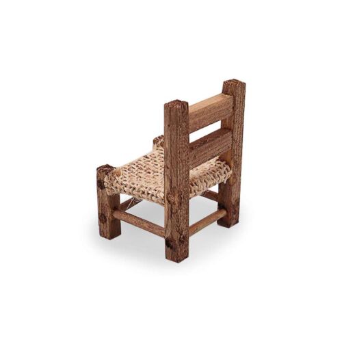 Silla de madera con asiento de cuerda 5cm