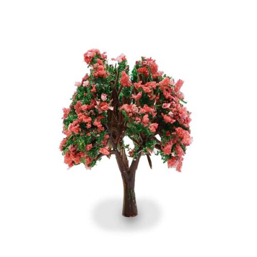 Árbol con flores rosas (6cm)